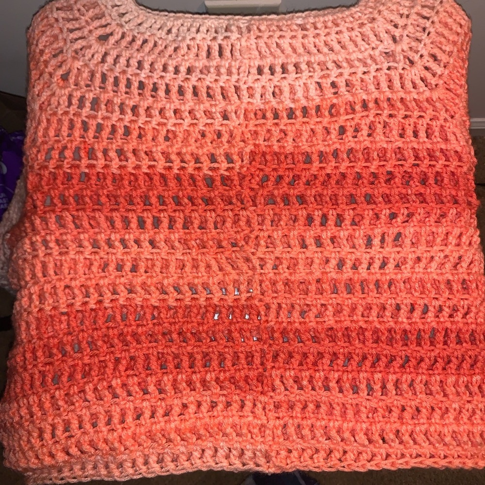 HANDMADE Crochet Raglan Sweater :) - Picture 3 of 4